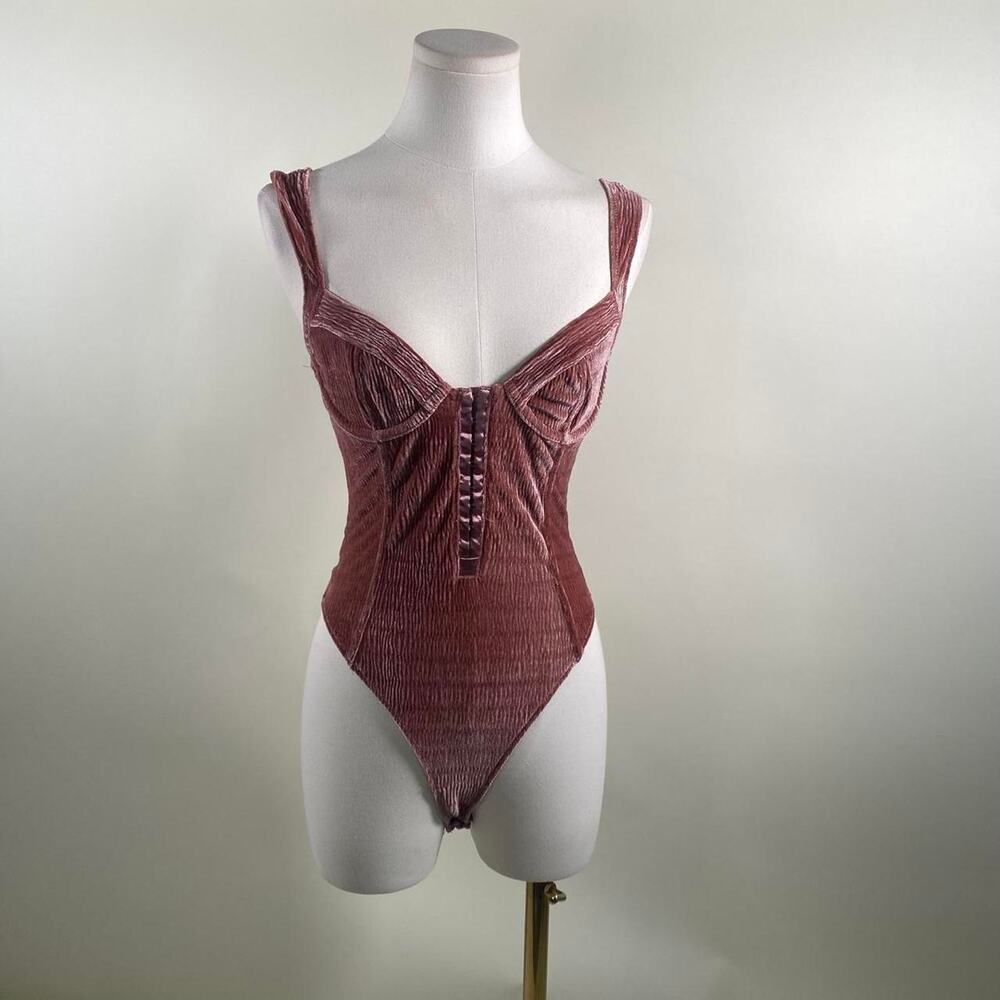 velvet crush bodysuit